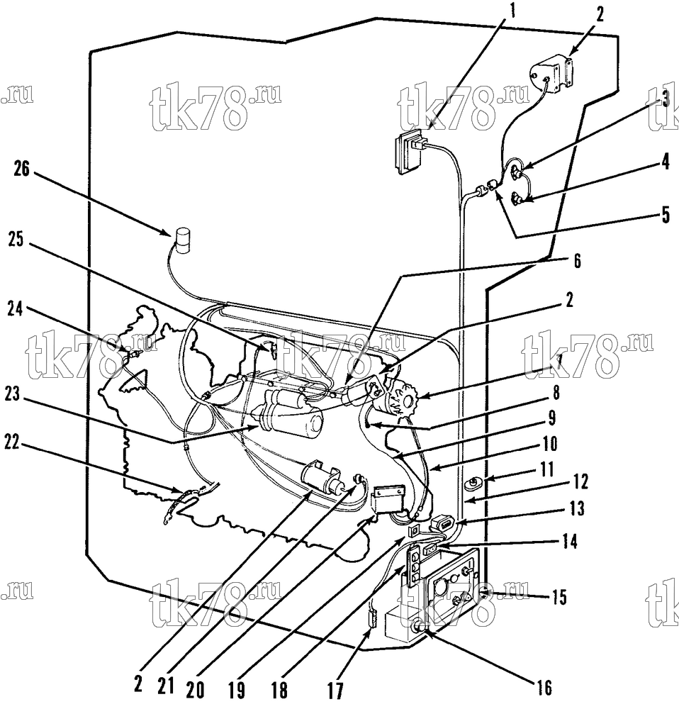 Каталог запчастей для Thermo King Super NWD 30 & 50 5100 ELECTRICAL COMPONENTS (SNWD 30)