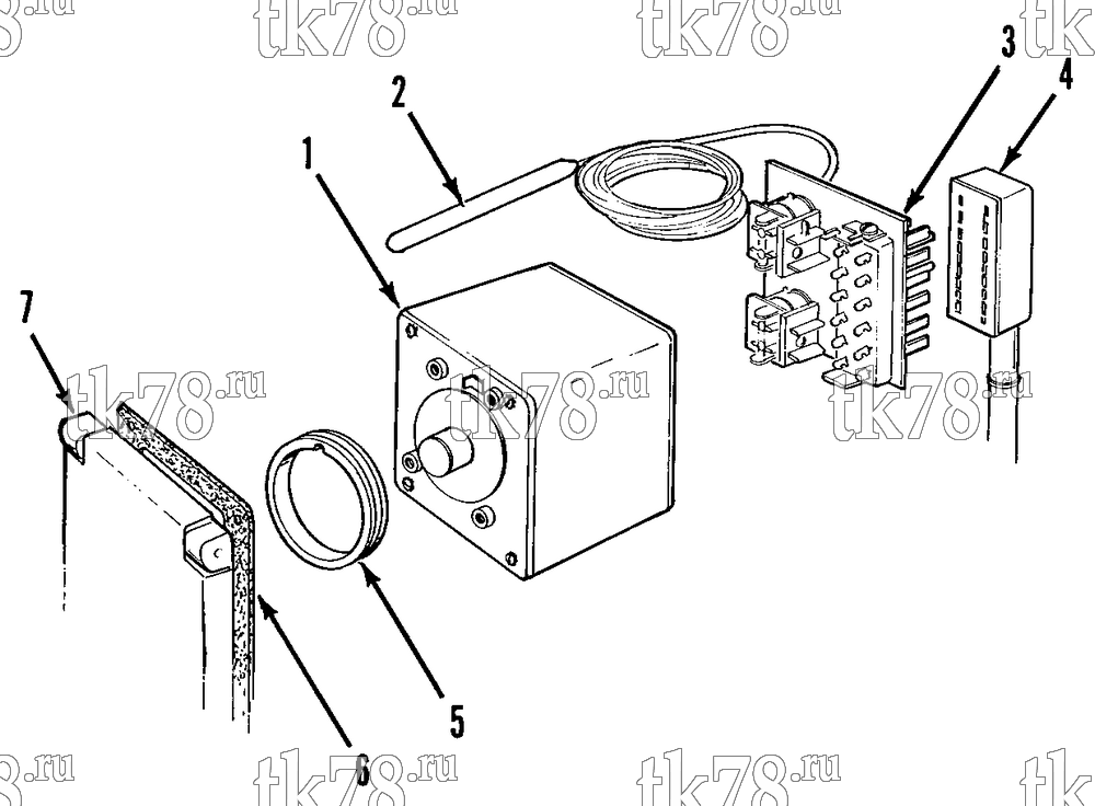 Каталог запчастей для Thermo King CROWN 500 M19 THERMOSTAT GROUP (THERMOGUARD)