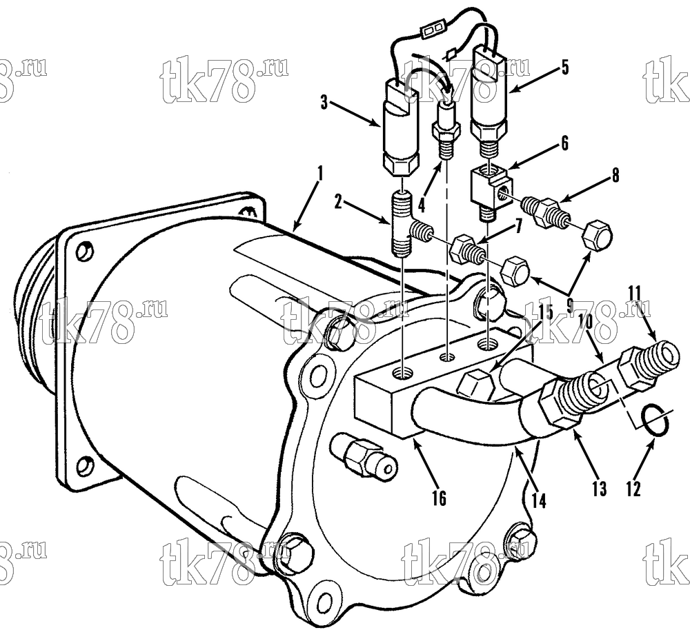Каталог запчастей для Thermo King  COMPRESSOR GROUP (12.6 CID DELCO)