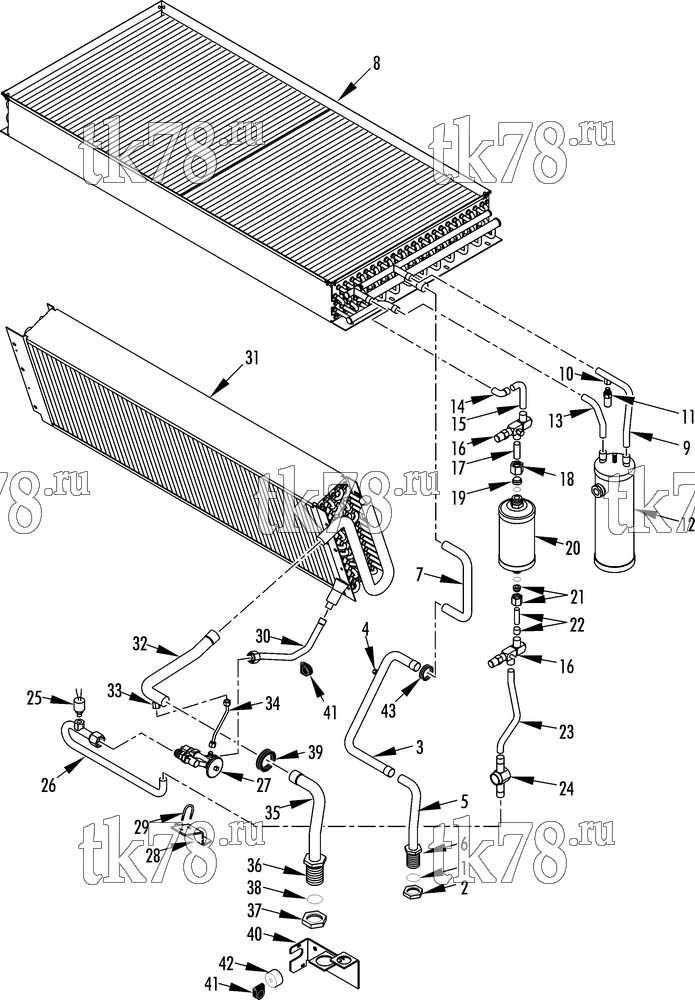 Каталог запчастей для Thermo King T11-M148 REFRIGERATION COMPONENTS