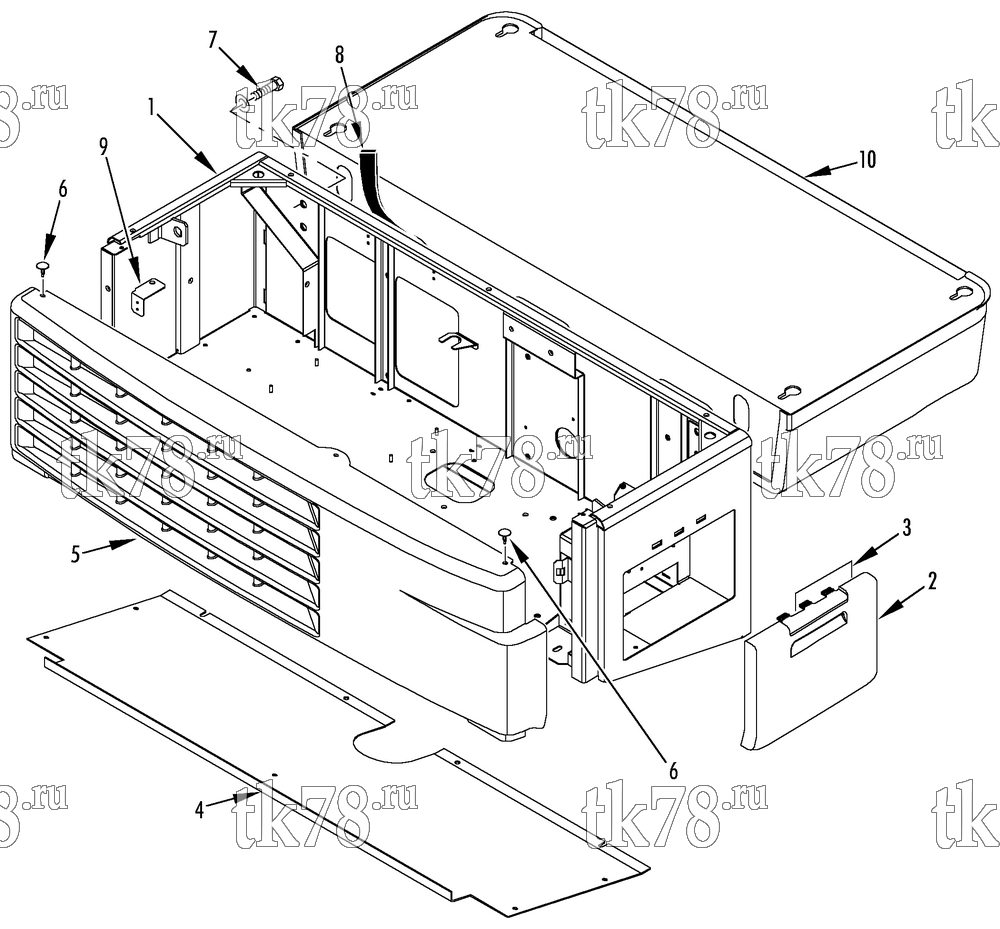 Каталог запчастей для Thermo King V-520 SPECTRUM FRAME GROUP