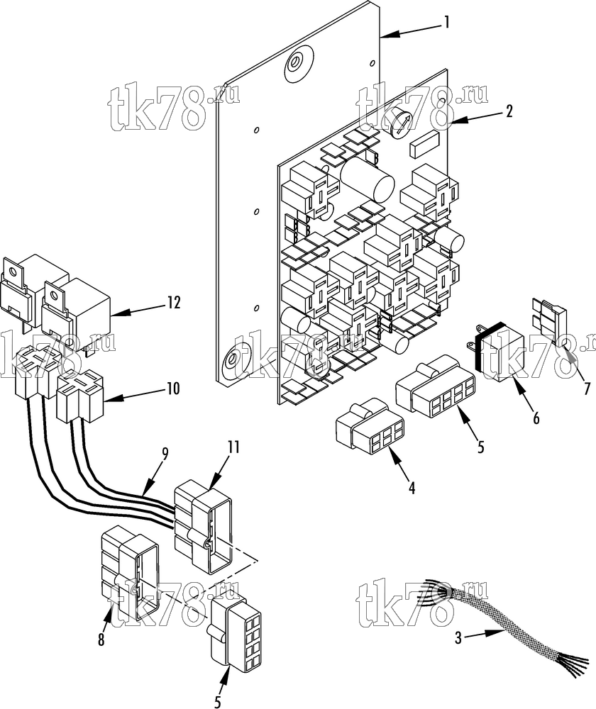 Каталог запчастей для Thermo King  CONTROL BOX (V-500 10)