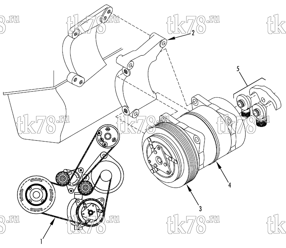 Каталог запчастей для Thermo King  DRIVE KIT (Renault Traffic, Opel Vivaro, Nissan Primastar dCi, motor, 12140365)
