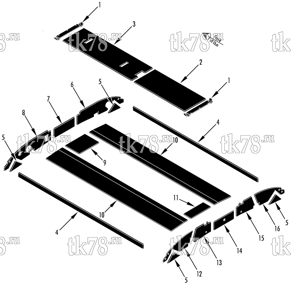 Каталог запчастей для Thermo King LRT-SP (900751) INSULATION COMPONENTS