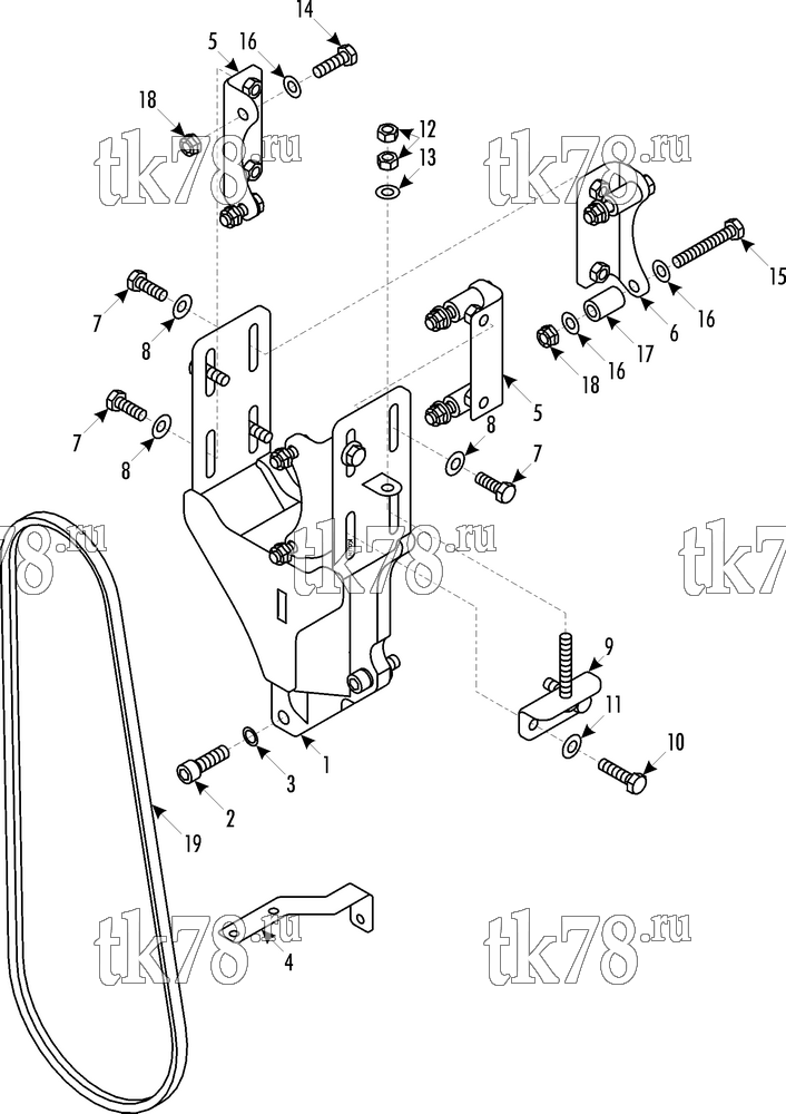 Каталог запчастей для Thermo King Bus Drive Kits DRIVE KIT 700036 - DAF DB250, TM08