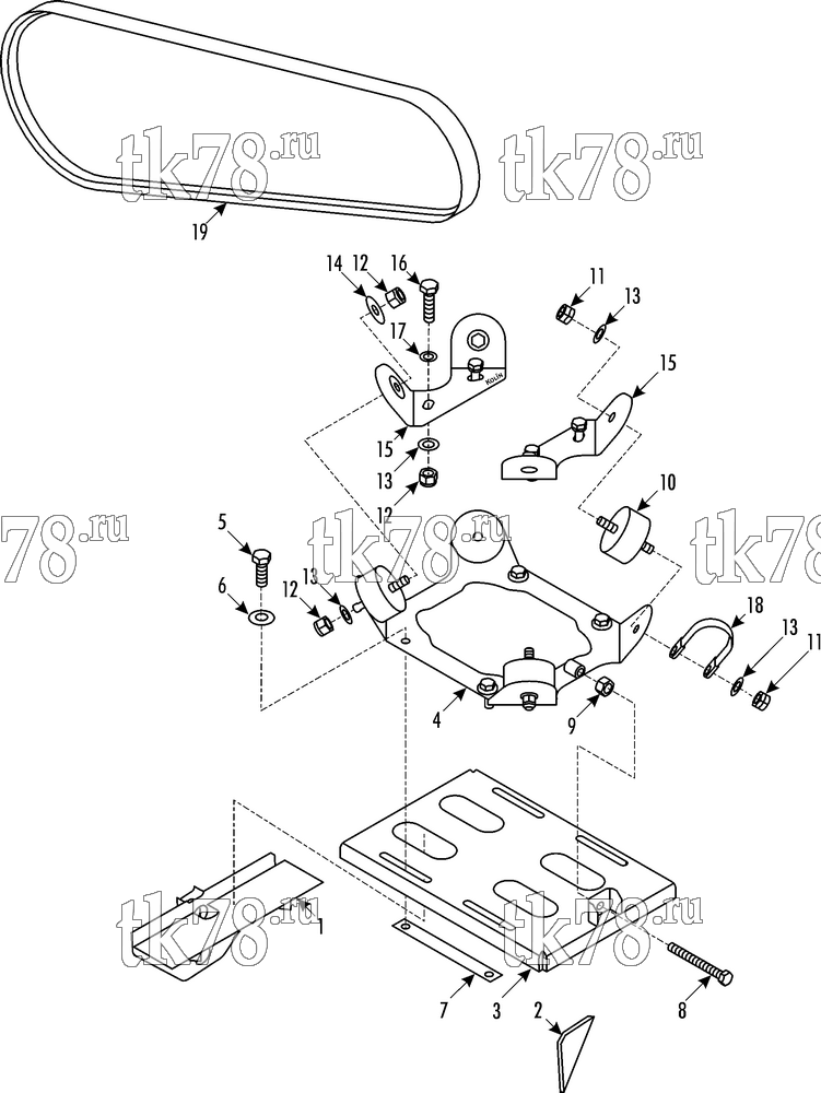 Каталог запчастей для Thermo King Bus Drive Kits DRIVE KIT 720024 - Volvo B7R/E3/X430