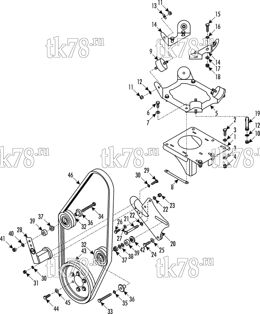 Каталог запчастей для Thermo King Bus Drive Kits DRIVE KIT 720023 - Iveco Cityclass E3/X430