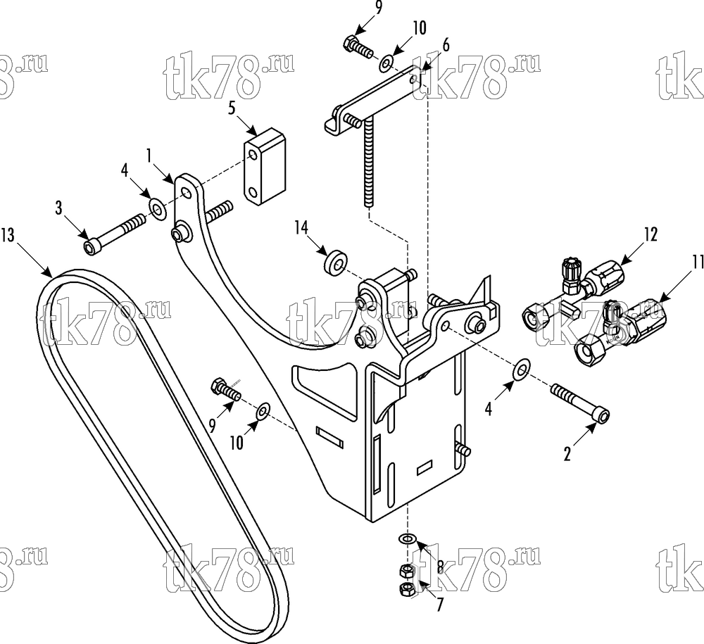 Каталог запчастей для Thermo King Bus Drive Kits DRIVE KIT 720128 - Iveco CC100 Eurocargo Tector, TM31