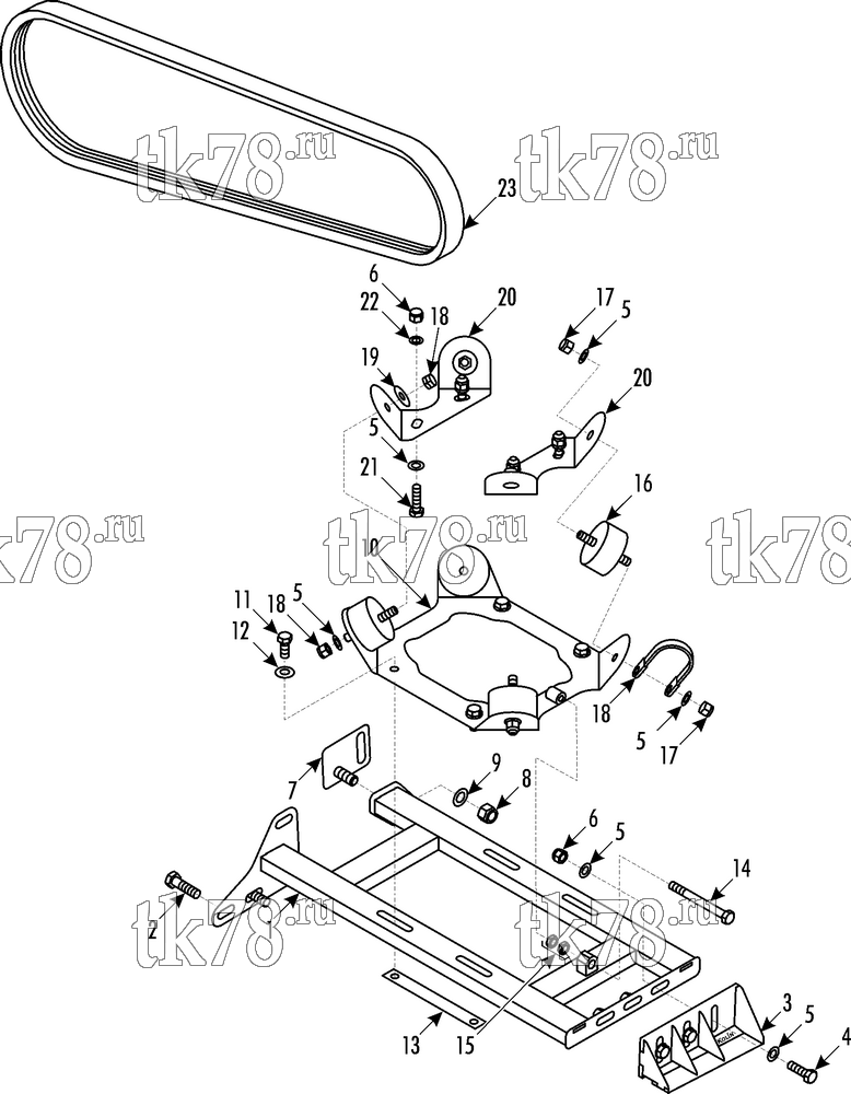 Каталог запчастей для Thermo King Bus Drive Kits DRIVE KIT 720348 - Iveco 397 DCI 11/E3/X430