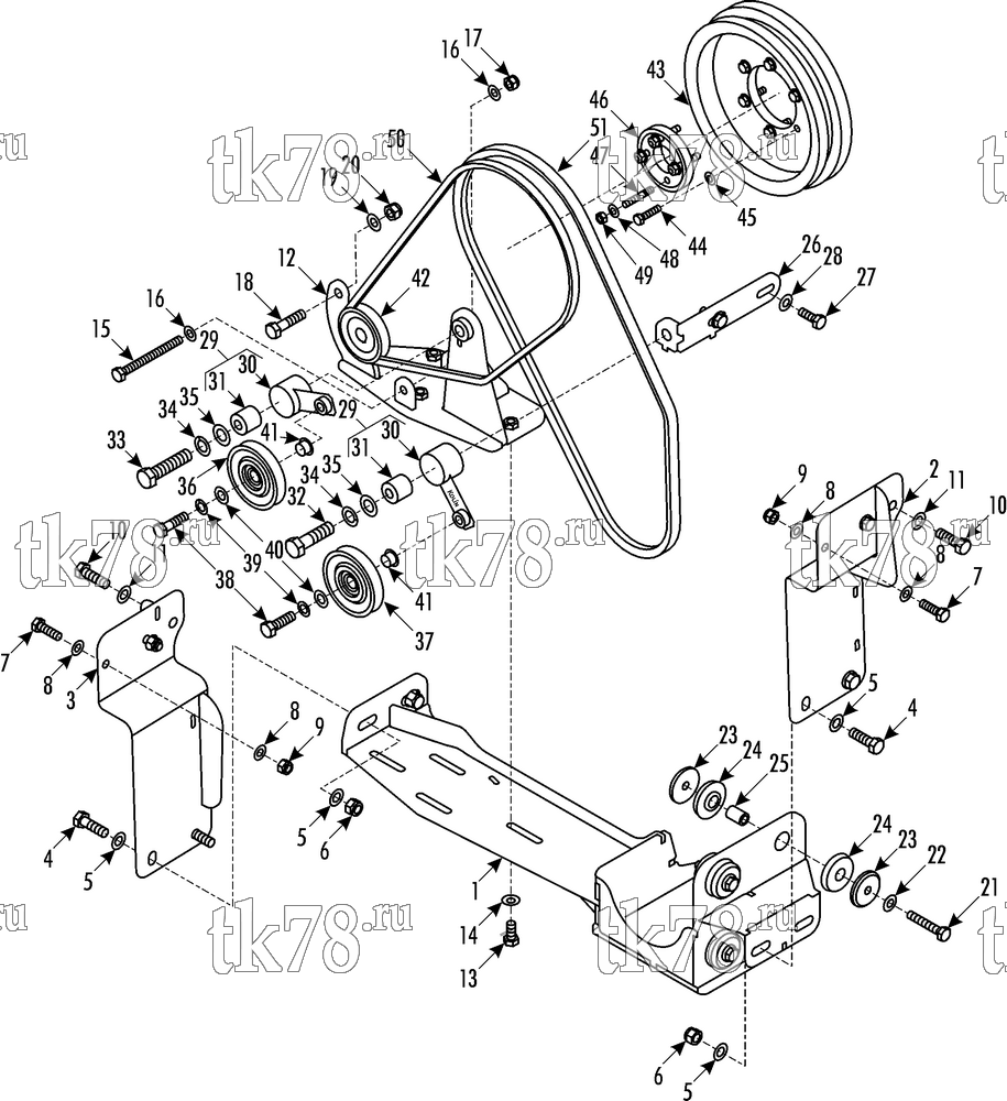 Каталог запчастей для Thermo King  DRIVE KIT 720410 - MAN L53/E3/TM31