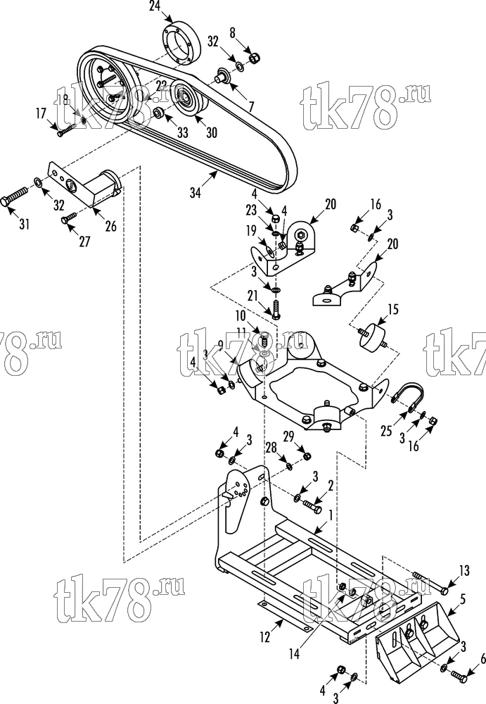 Каталог запчастей для Thermo King Bus Drive Kits DRIVE KIT 720425 - MAN A76 12.220 / A53 13.220/E3/X430