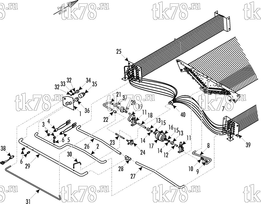 Каталог запчастей для Thermo King XR-50 1000, 1004 REFRIGERATION COMPONENTS