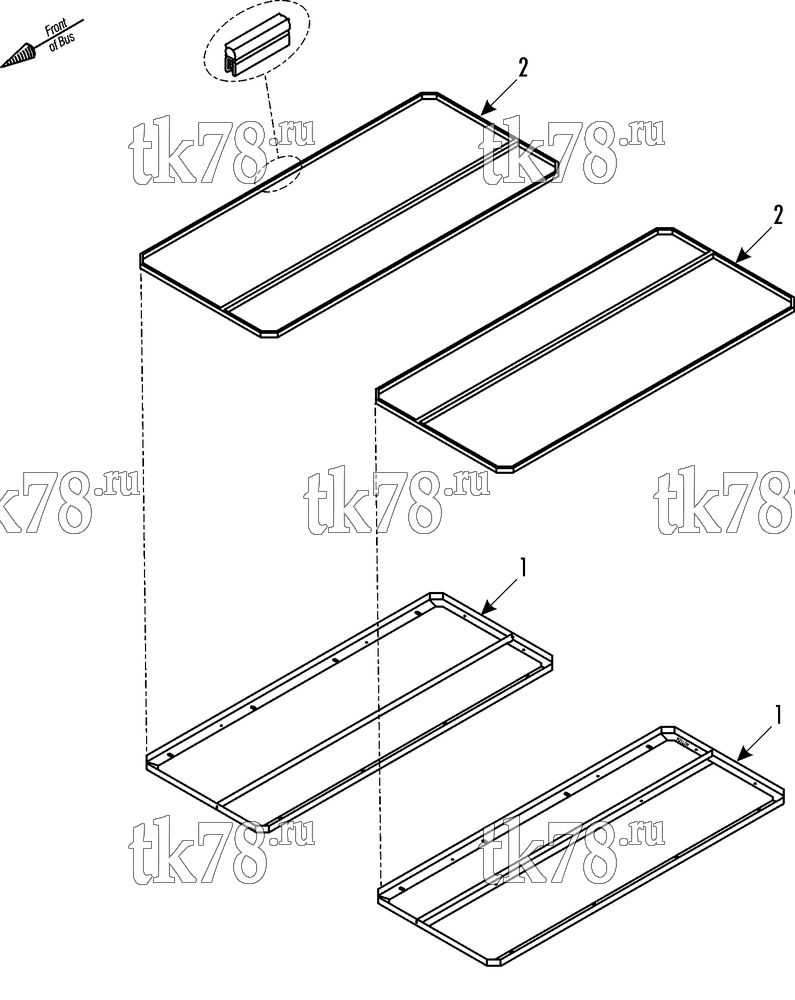 Каталог запчастей для Thermo King  ADAPTATION FRAME