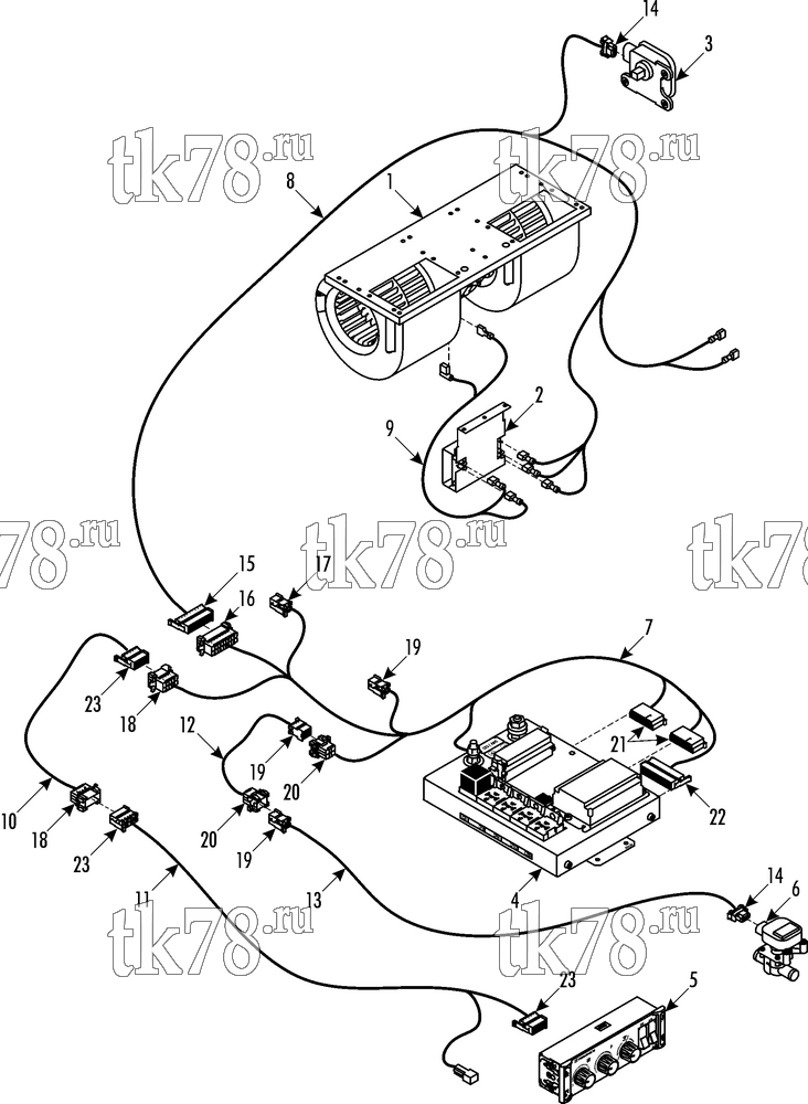 Каталог запчастей для Thermo King  ELECTRICAL COMPONENTS