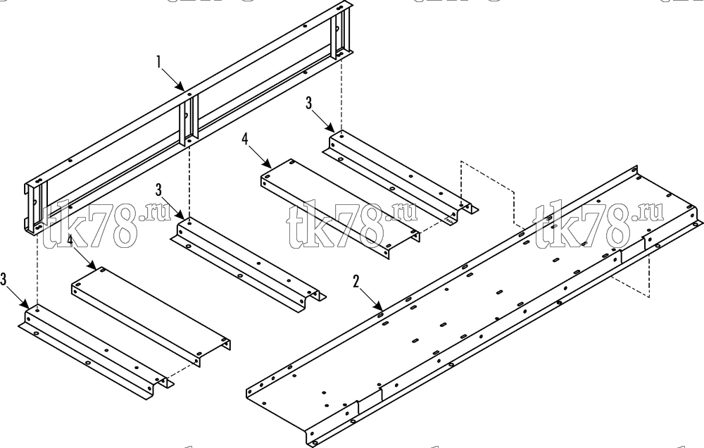 Каталог запчастей для Thermo King TDD-M1 Southern Double Deck FRAME - BASE