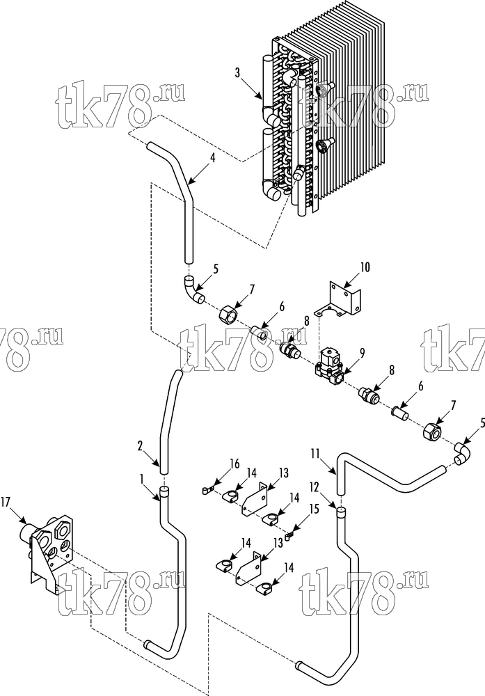 Каталог запчастей для Thermo King Double Deck Hybrid Northern SPECS R134A LOW RA HEATING COMPONENTS