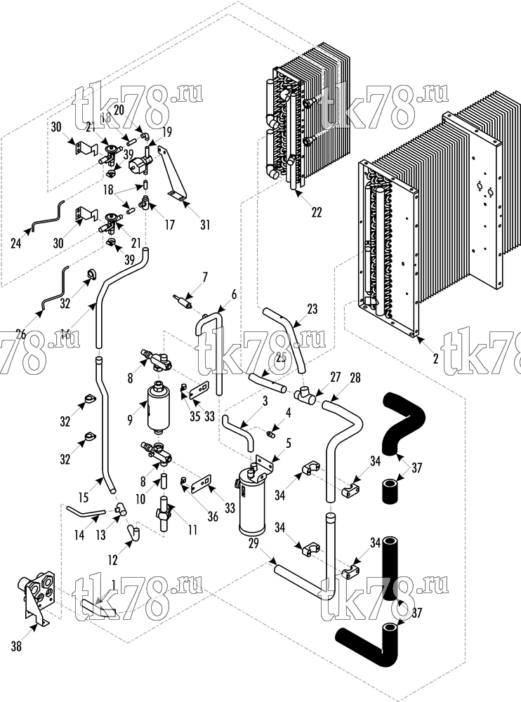 Каталог запчастей для Thermo King TDD-M1 Southern Double Deck REFRIGERATION COMPONENTS