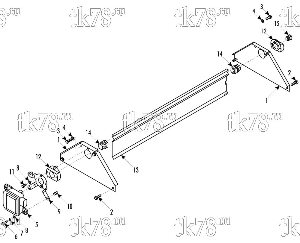 Каталог запчастей для Thermo King  AIR OUTLET MODULE - DAMPER (099782)