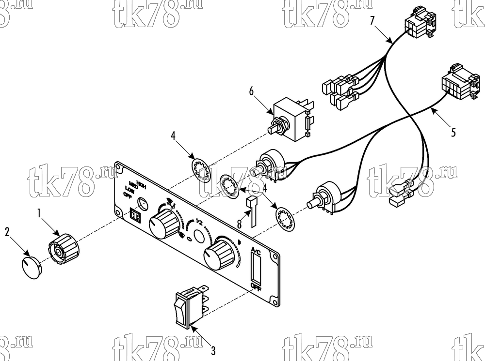 Каталог запчастей для Thermo King TDD-M1 Southern Double Deck FRONTAIRE