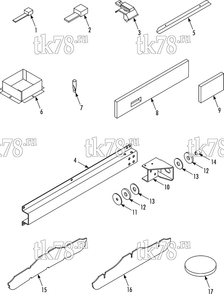 Каталог запчастей для Thermo King TDD-M1 Southern Double Deck INSTALLATION COMPONENTS