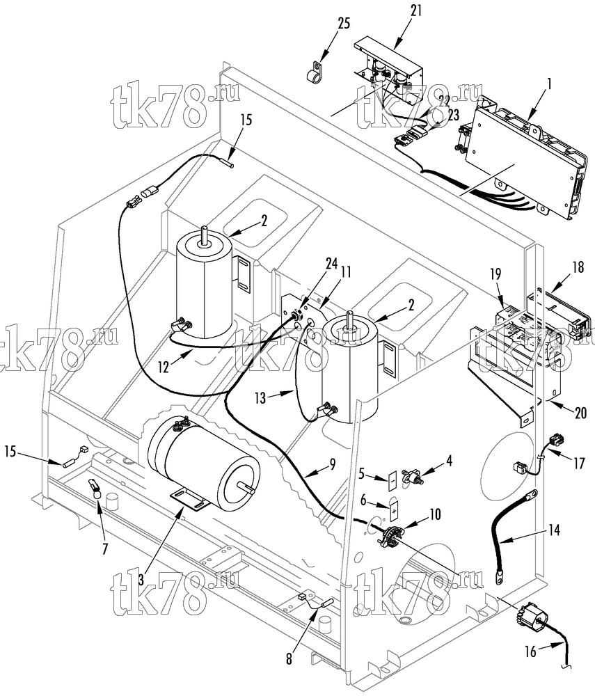Каталог запчастей для Thermo King T1-M111, M111B, M111C & M111D ELECTRICAL COMPONENTS