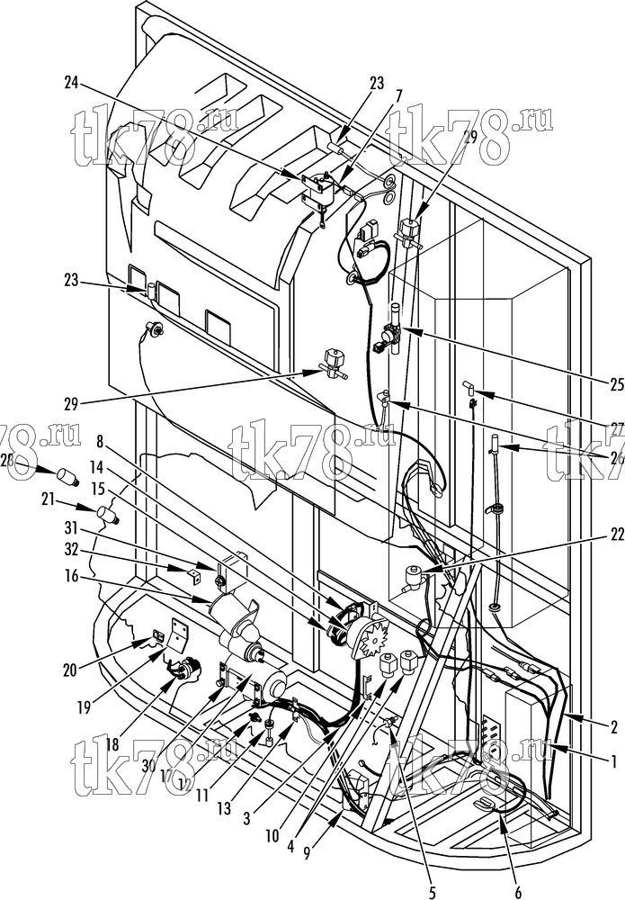 Каталог запчастей для Thermo King  ELECTRICAL COMPONENTS (SPECTRUM SB 30)