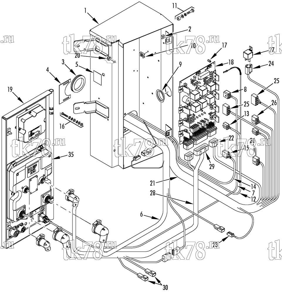 Каталог запчастей для Thermo King SB-400 Tier 2 Engine CONTROL BOX