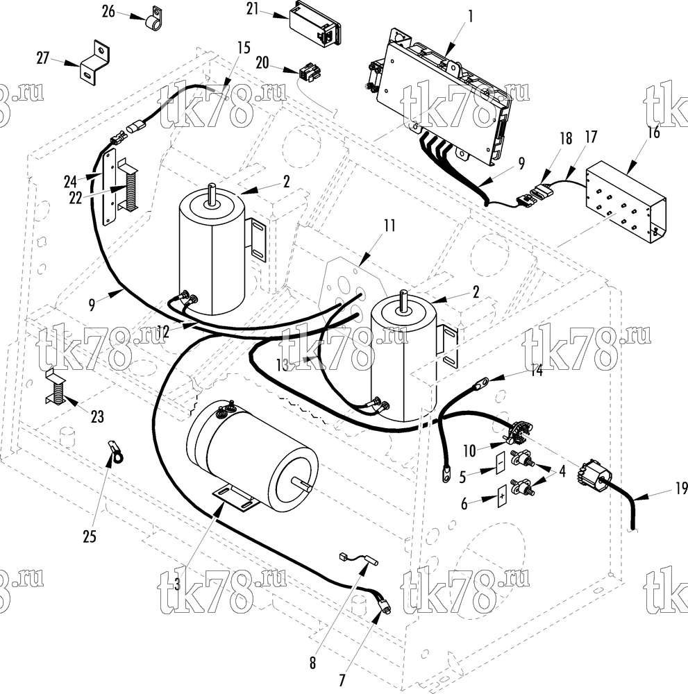 Каталог запчастей для Thermo King T11-M149 ELECTRICAL COMPONENTS