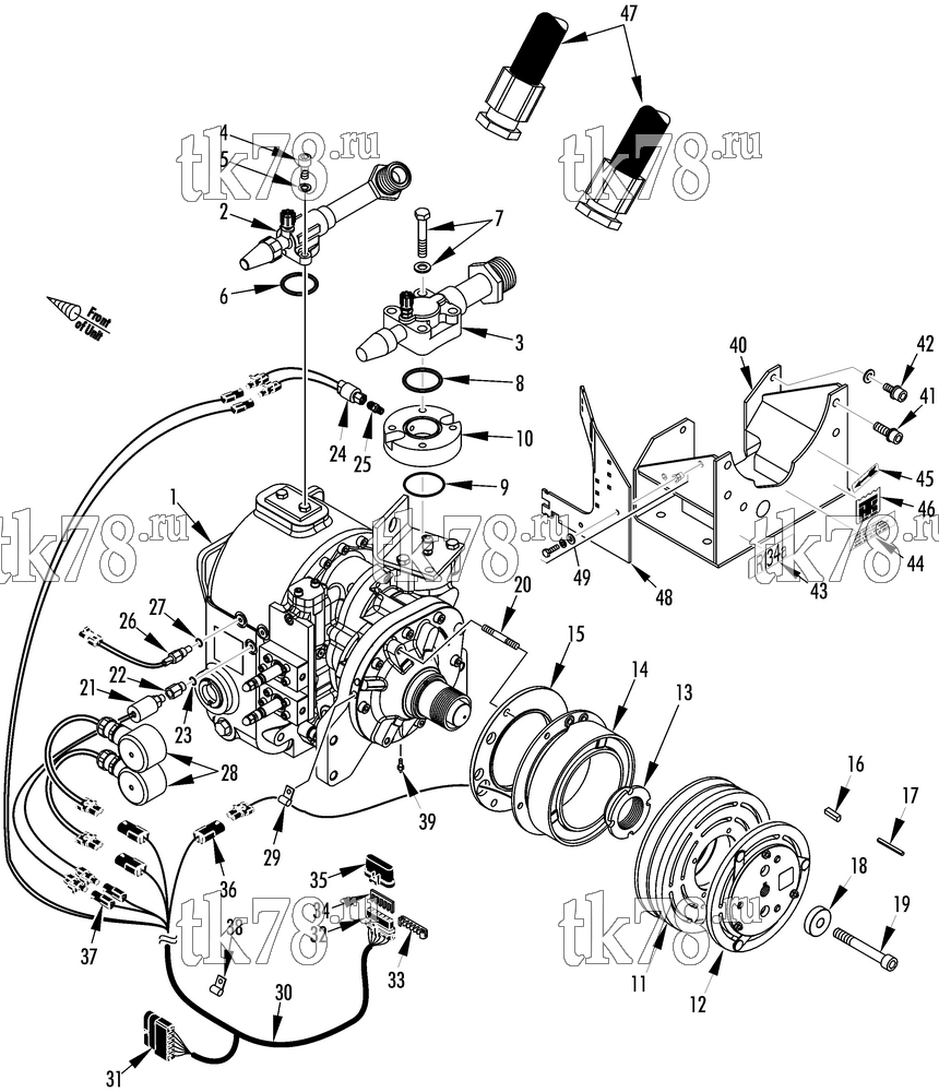 Каталог запчастей для Thermo King AT10-M18 COMPRESSOR GROUP (1E04391G02, KIT 700155)