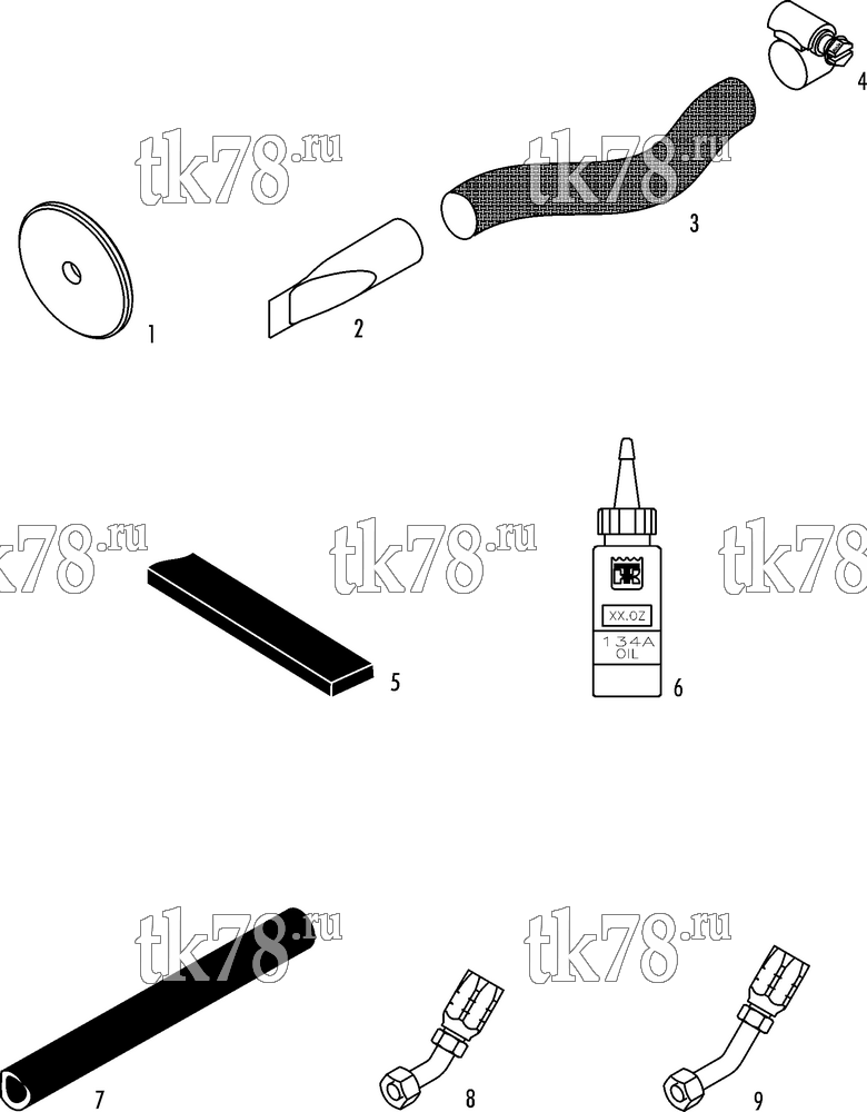 Каталог запчастей для Thermo King CITI-RT Split INSTALLATION KIT (819361)