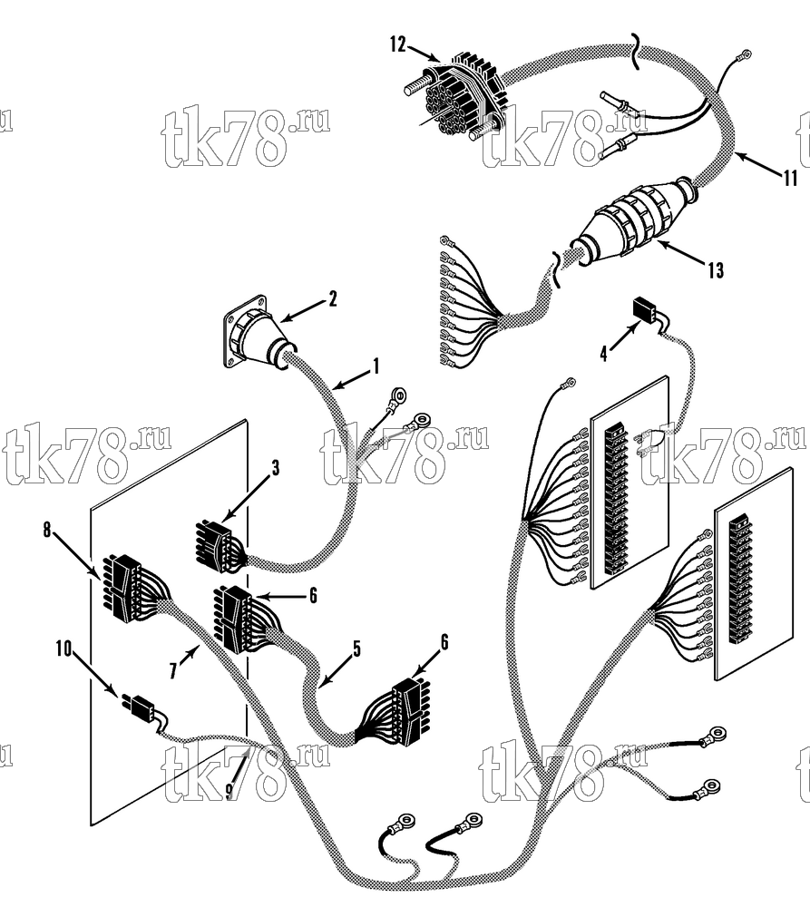 Каталог запчастей для Thermo King TH11-M11 ELECTRICAL HARNESS ASSEMBLY