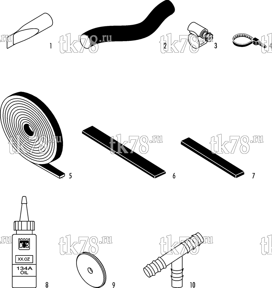 Каталог запчастей для Thermo King ASR-140 INSTALLATION KIT (880256)