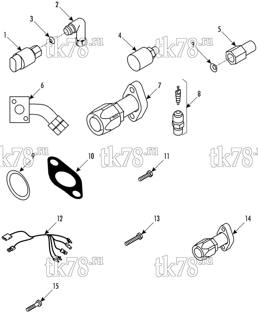 Каталог запчастей для Thermo King CITI-RT 1000 SPECIAL KIT (720688, 719363)