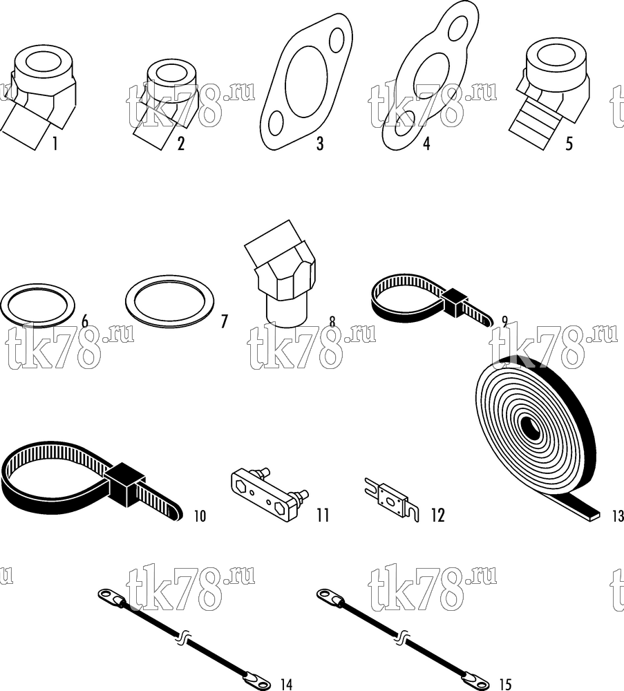 Каталог запчастей для Thermo King ASR-140 INSTALLATION COMPONENTS