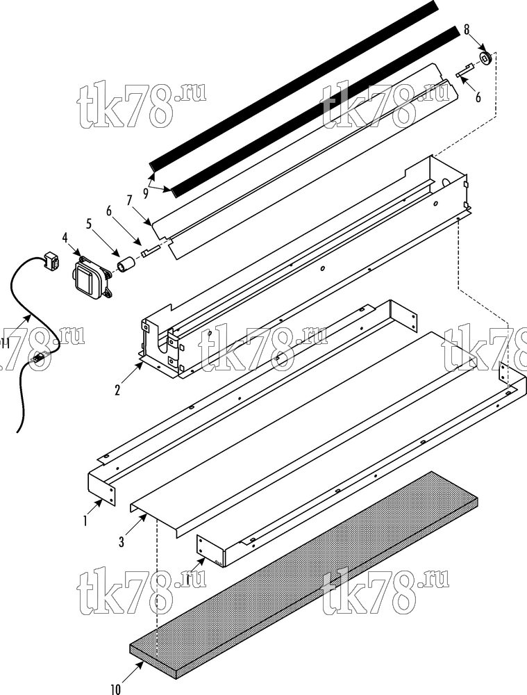 Каталог запчастей для Thermo King ATHENIA Shuttle SR-250 1000, 1004 FRESH AIR DAMPER (006914)