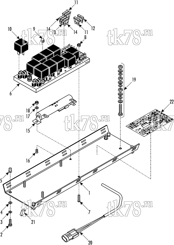 Каталог запчастей для Thermo King ATHENIA Shuttle SR-250 1000, 1004 CONTROL PANEL (24V)
