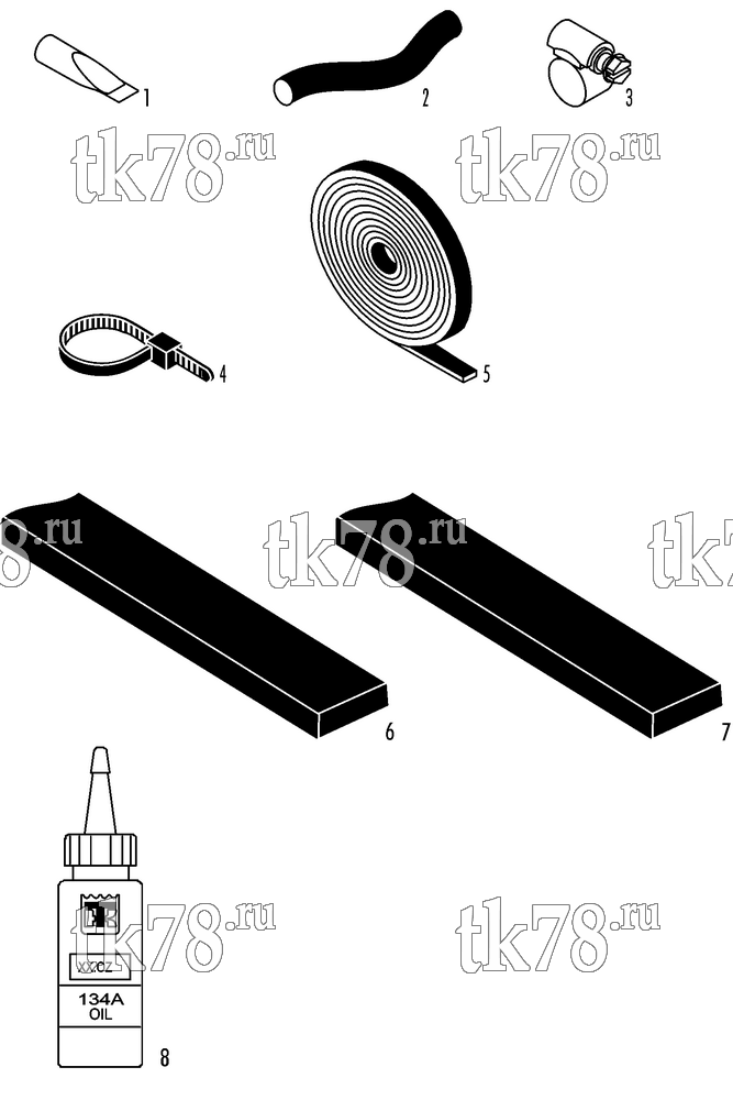 Каталог запчастей для Thermo King ATHENIA Shuttle SR-250 1000, 1004 INSTALLATION KIT (800063)