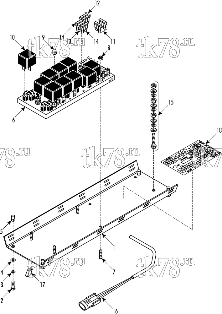 Каталог запчастей для Thermo King ATHENIA Shuttle SR-350 1000, 1004 CONTROL PANEL (12V)