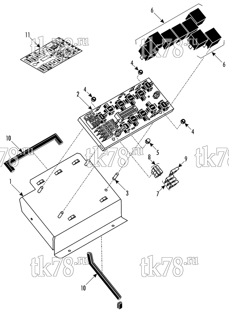 Каталог запчастей для Thermo King ATHENIA S805 N/W 1000, 1004 CONTROLLER - LEFT (IntelligAIRE)