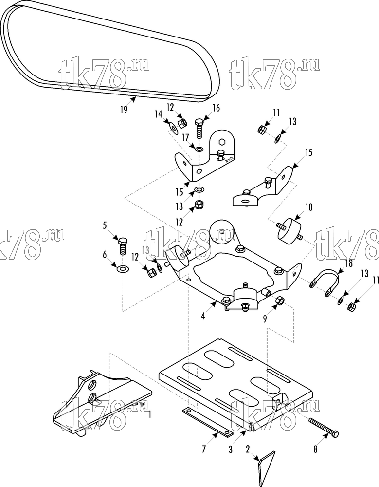 Каталог запчастей для Thermo King  DRIVE KIT 700237 - Volvo B7R MK II, X430