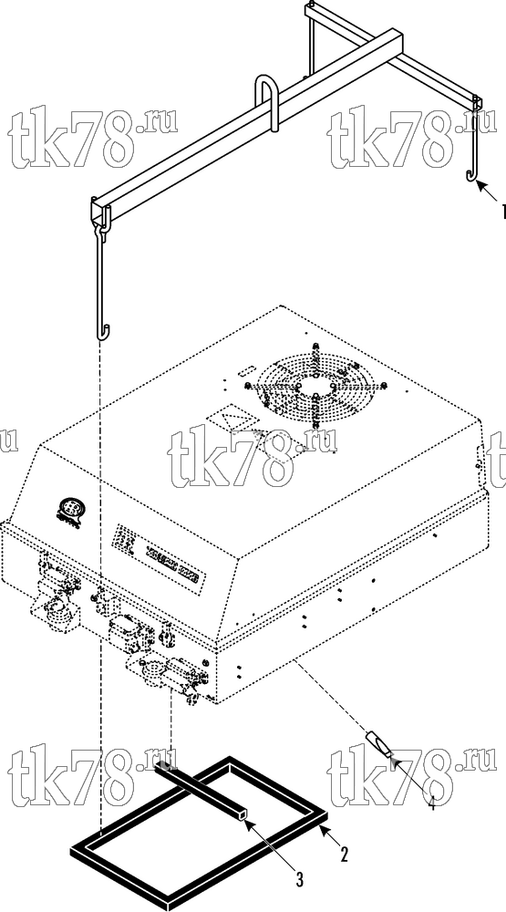 Каталог запчастей для Thermo King RAC 4 DP, RAC 4 DP3 UNIT MOUNTING