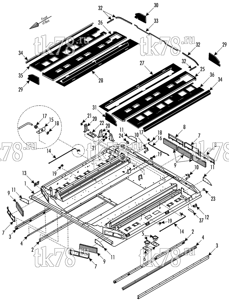 Каталог запчастей для Thermo King  UNIT/FRAME/INSULATION (R407C)