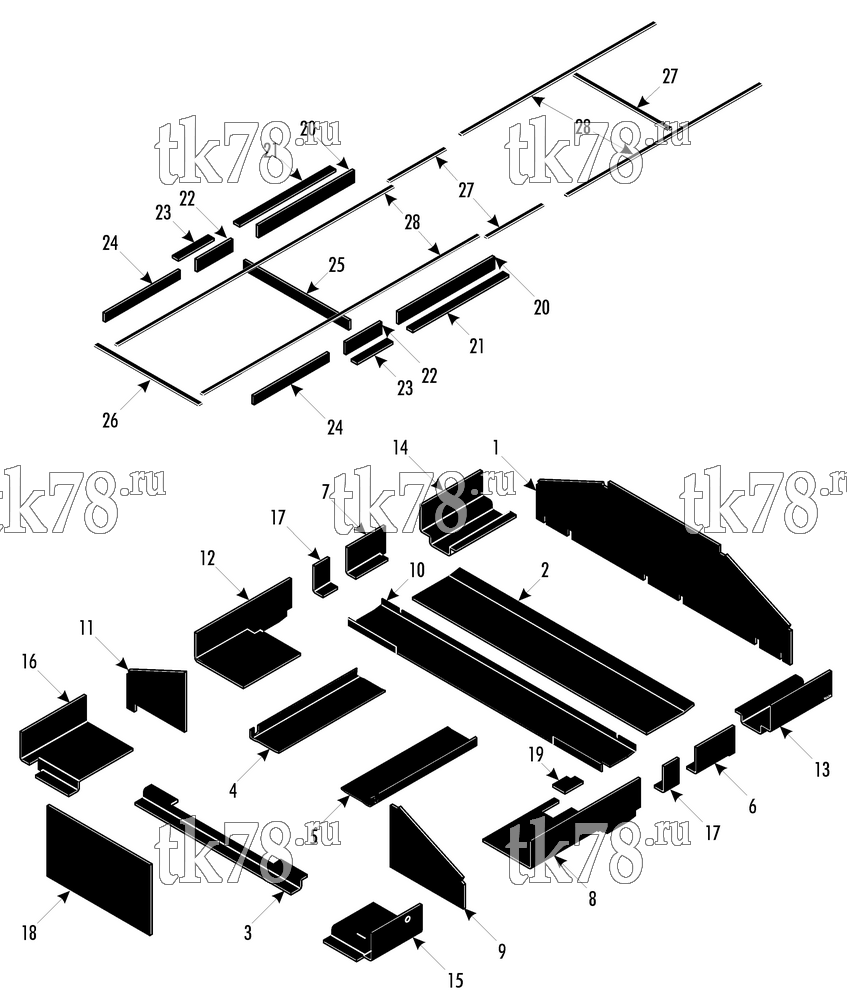Каталог запчастей для Thermo King LRV-10T BOS INSULATION GROUP