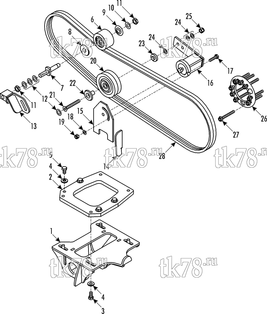 Каталог запчастей для Thermo King Bus Drive Kits DRIVE KIT 700309 - Volvo B12B/S391