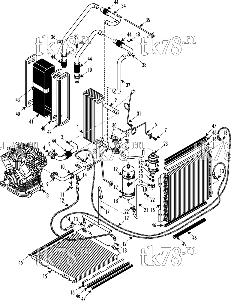 Каталог запчастей для Thermo King  COOLING & HEATING COMPONENTS