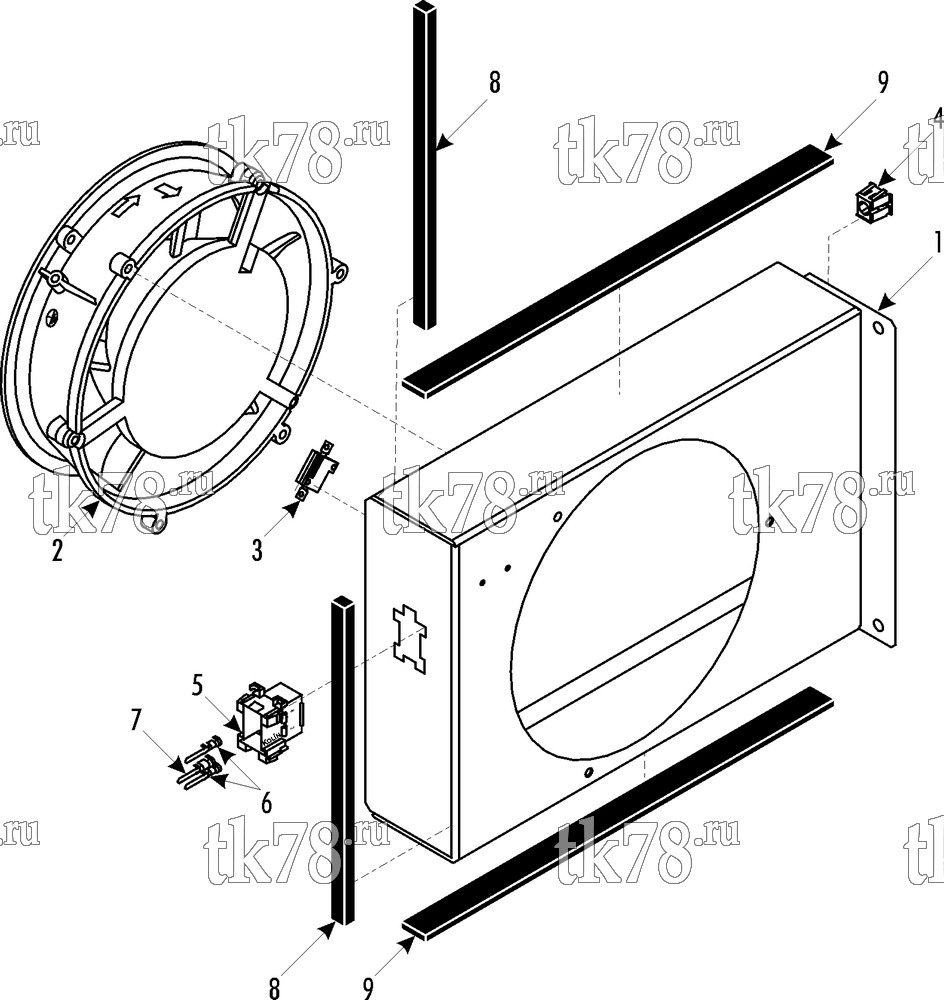 Каталог запчастей для Thermo King  FAN - HARVARD 2