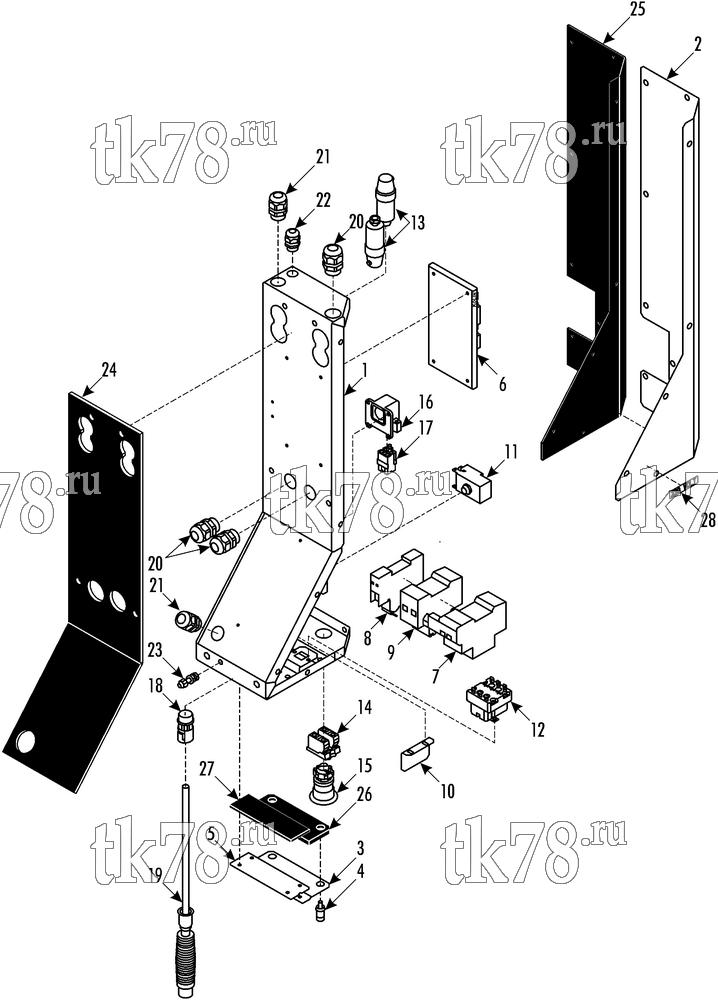 Каталог запчастей для Thermo King  ELECTRIC BOX - CCU