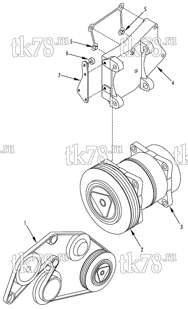 Каталог запчастей для Thermo King  DRIVE KIT (Mercedes Sprinter, 12140283)
