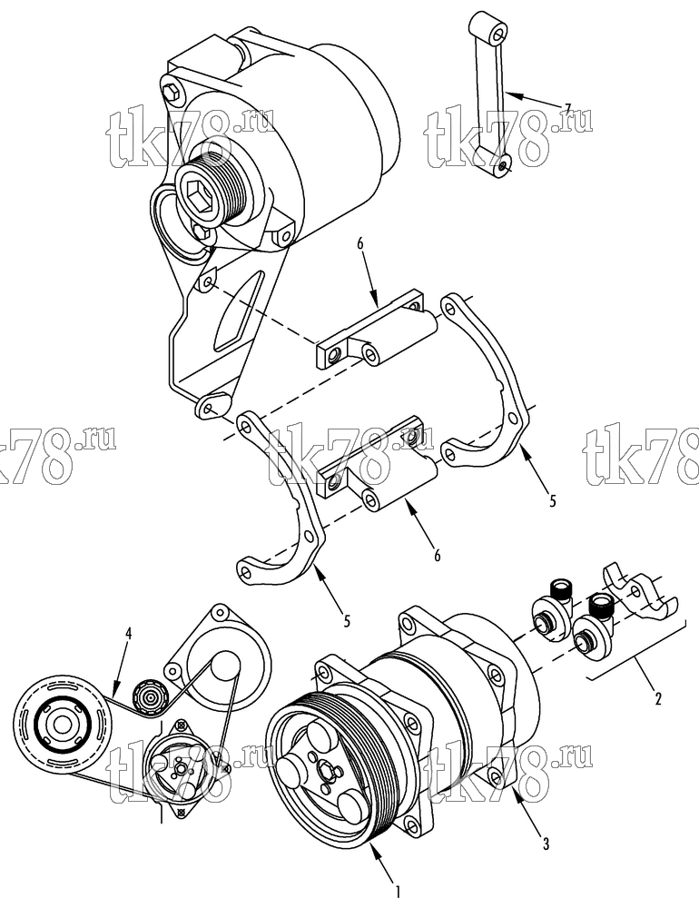 Каталог запчастей для Thermo King  DRIVE KIT (Renault Kangoo, 12140364)