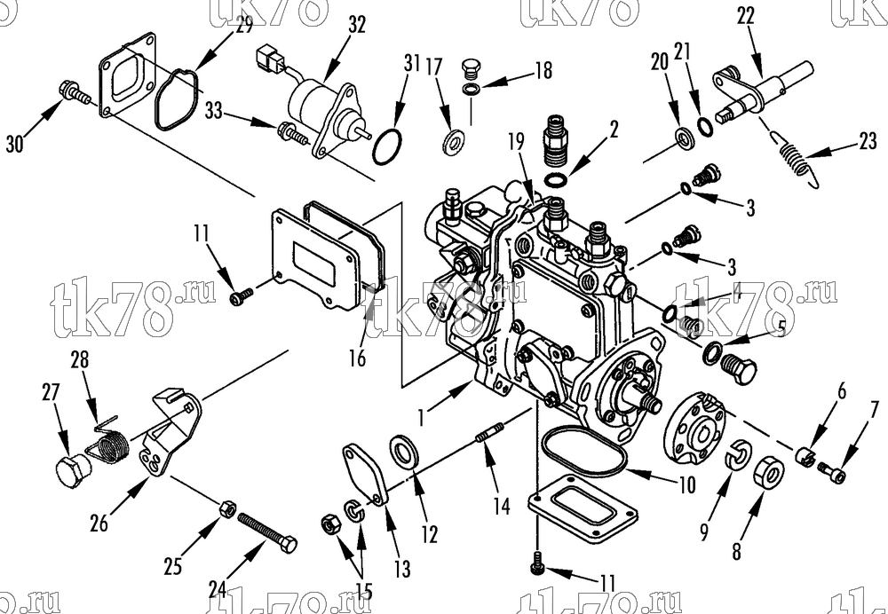 Каталог запчастей для Thermo King T-DAIRY EMEIA FUEL INJECTION PUMP